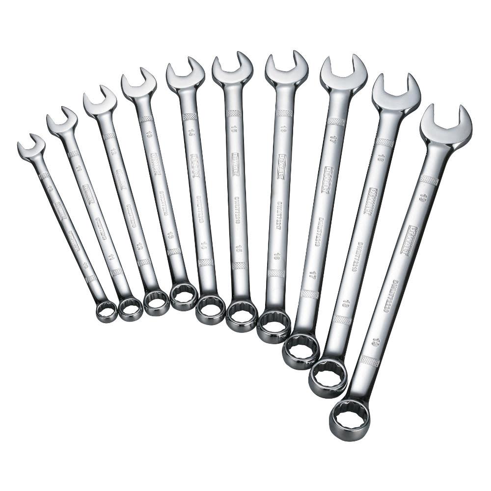 DW 10 piece Combination Wrench Set (MM) DWMT72166 from DW