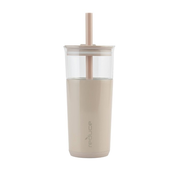 Reduce 20oz Aspen Vacuum Insulated Stainless Steel Glass Tumbler With Lid And Straw