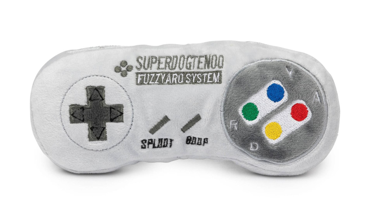 FuzzYard Superdogtendo Retro Gaming Controller Plush Dog Toy