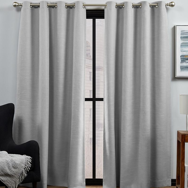 Exclusive Home 2-pack Bensen 100% Blackout Grommet Top Window Curtains