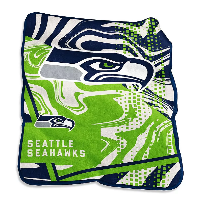 Seattle Seahawks 50 x 60 Swirl Raschel Throw Blanket