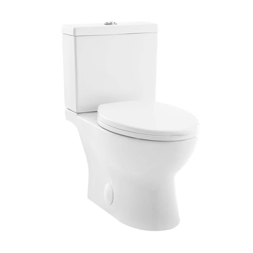 Swiss Madison Cache 2Piece Elongated Toilet Dual Flush in White