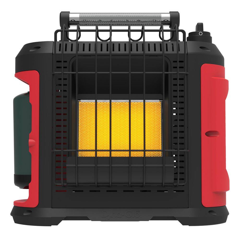 Dyna-Glo Grab N Go 10000 BTU Portable Radiant Propane Gas Recreational Heater in Red HA10R