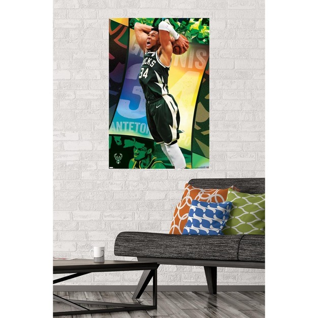 Trends International Nba Milwaukee Bucks Giannis Antetokounmpo 21 Unframed Wall Poster Prints