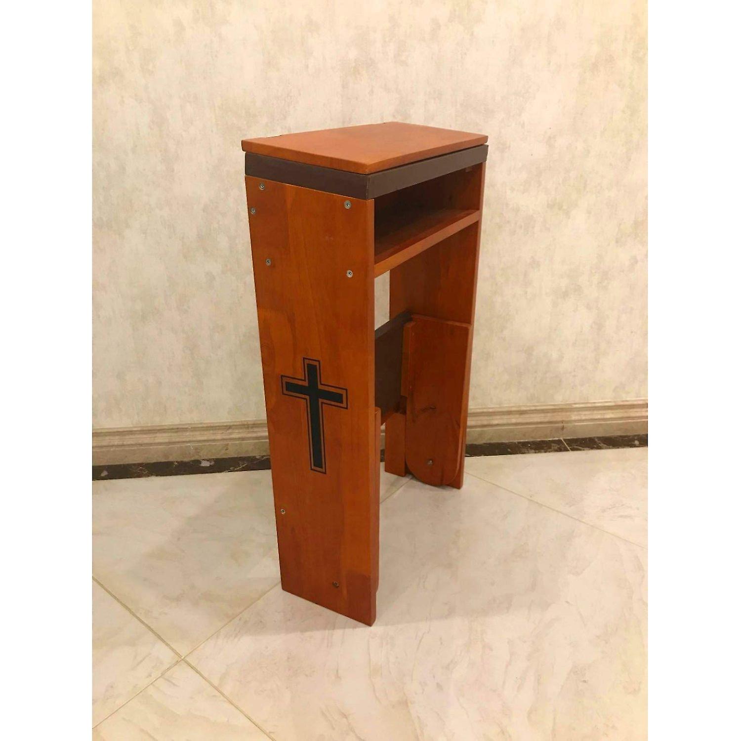 Prayer Bench Stool，prayer's Kneeler Pads Wooden Church Prayer Bench Stool Table Chair Padded Kneeler Shelf Folding， Prayer Bench For Kneeling At Home