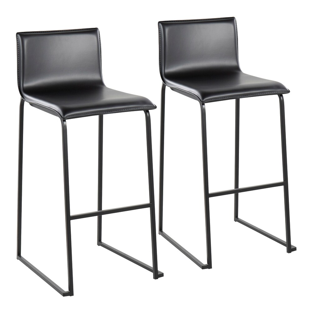 Silver Orchid Mara Upholstered Bar Stool   Set of 2