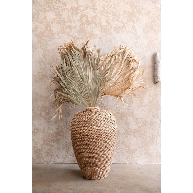 X 18 quot Dried Palm Fan Leaf Stem Storied Home