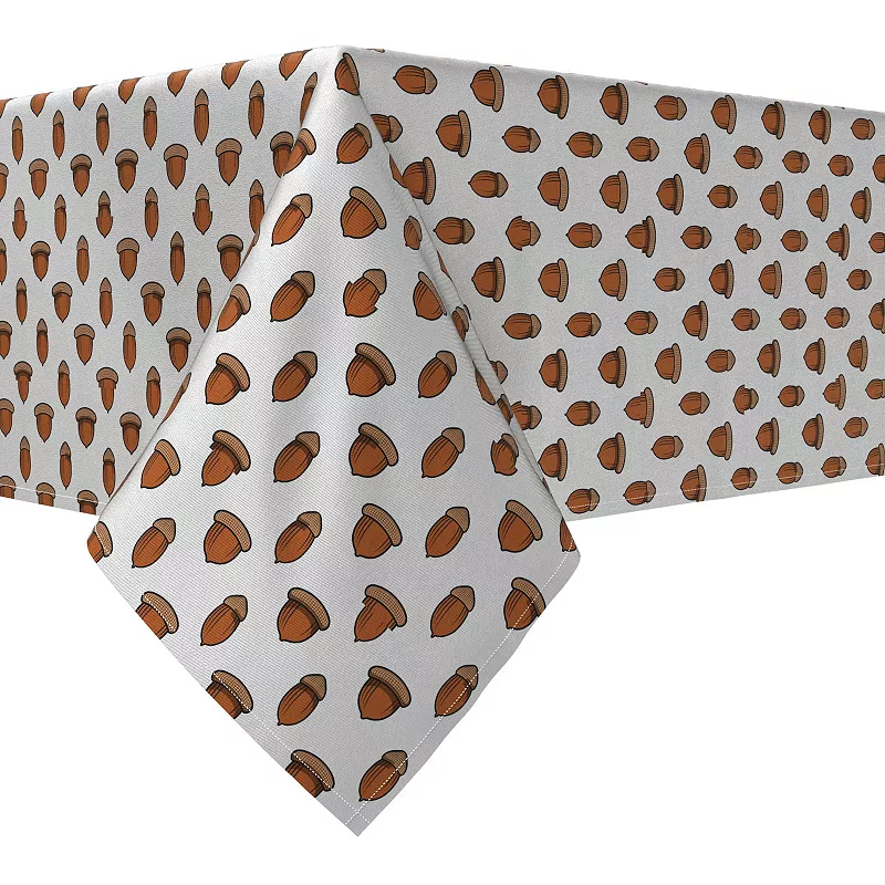 Rectangular Tablecloth， 100% Cotton， 52x84， Falling Acorns