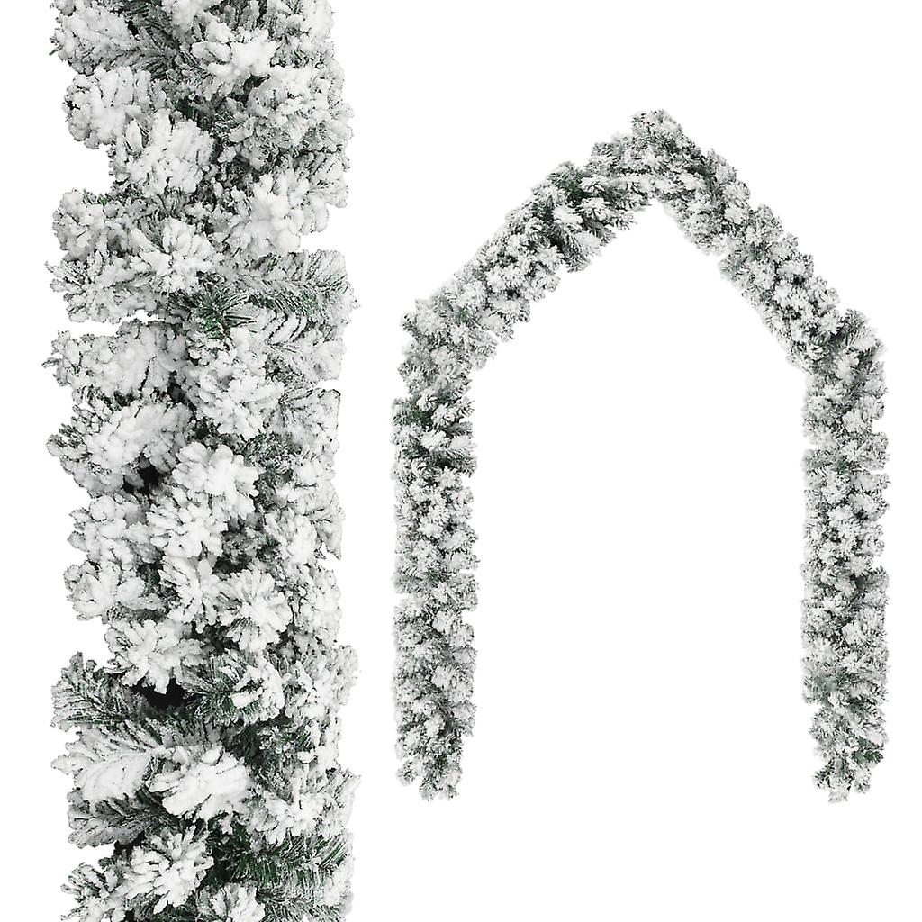 Vidaxl Christmas Garland With Ledsandball Set Green 65.6' Pvc