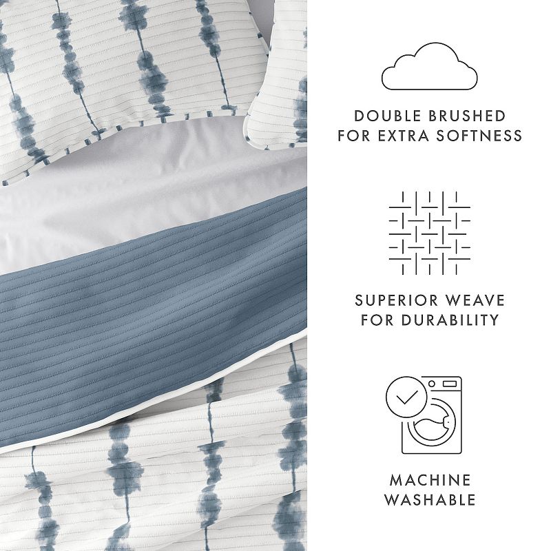 Home Collection All Season Shibori Reversible Quilt Set with Shams