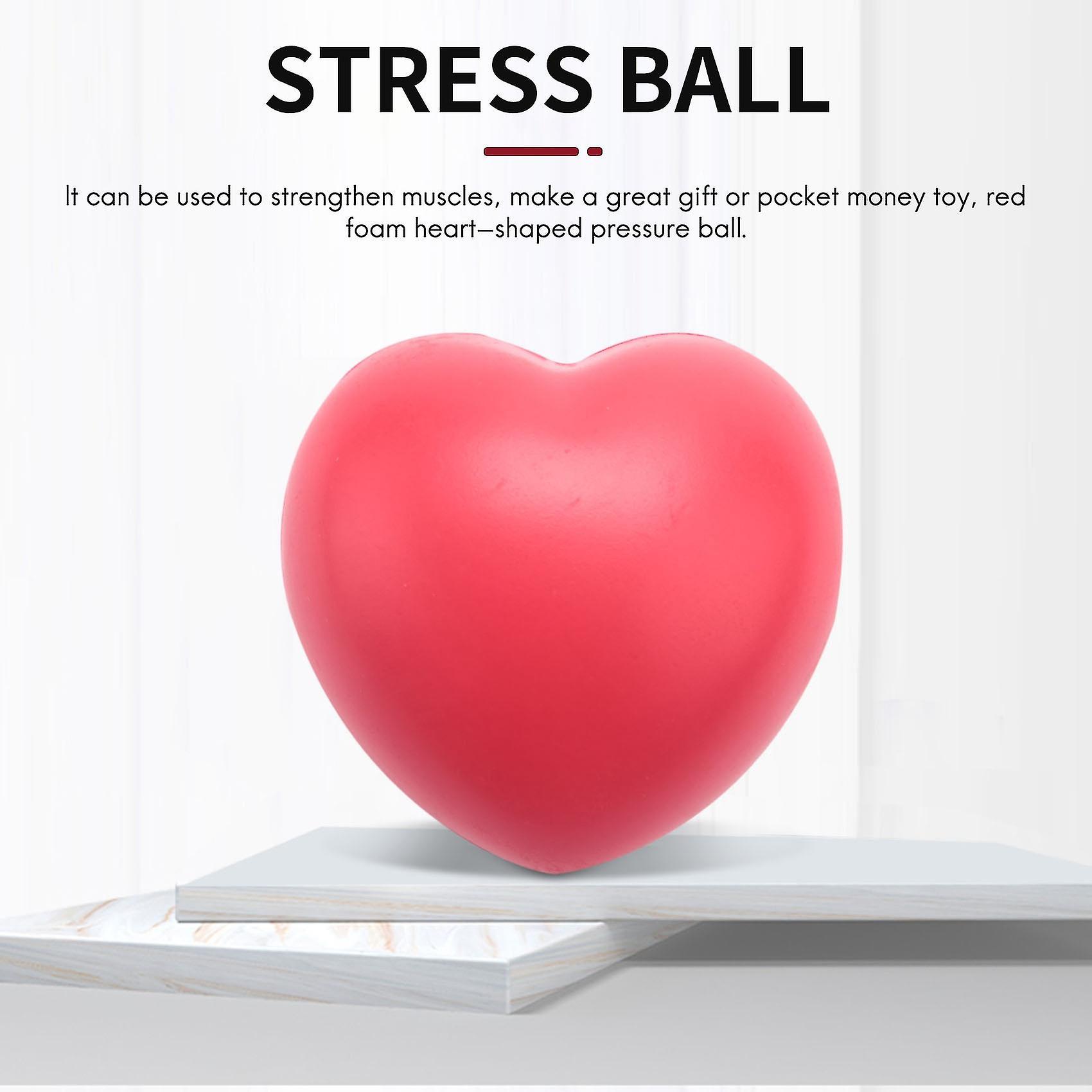 Heart Stress Reliever Ball Red