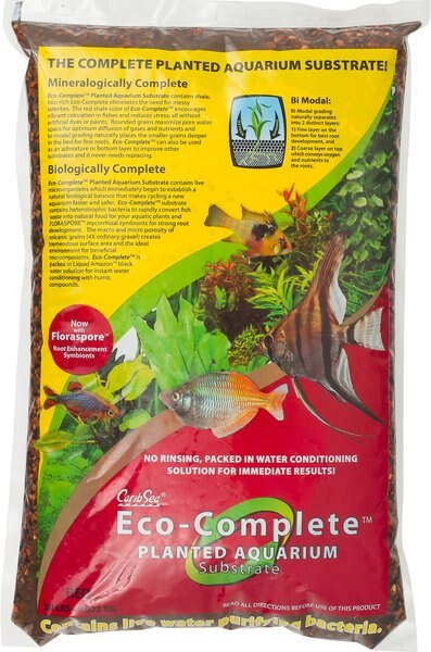 CaribSea Eco-Complete Planted Aquarium Substrate， 20-lb bag