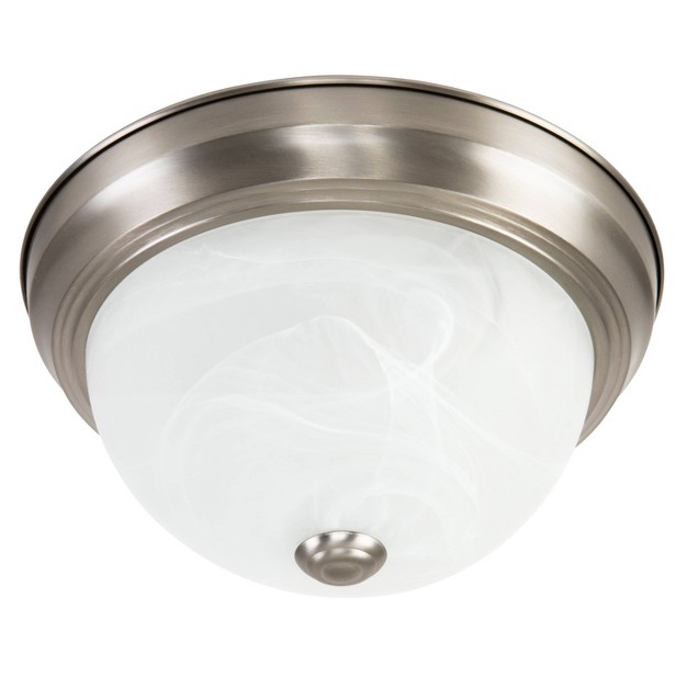 Yosemite 2 Light Flush Mount Satin Nickel