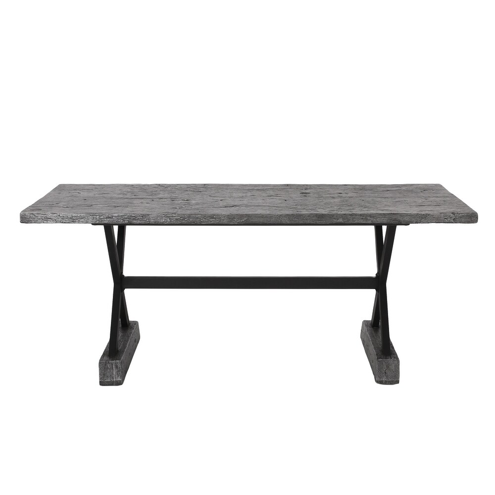 Numana Outdoor Lightweight Concrete Dining Table by Christopher Knight Home   70.00\