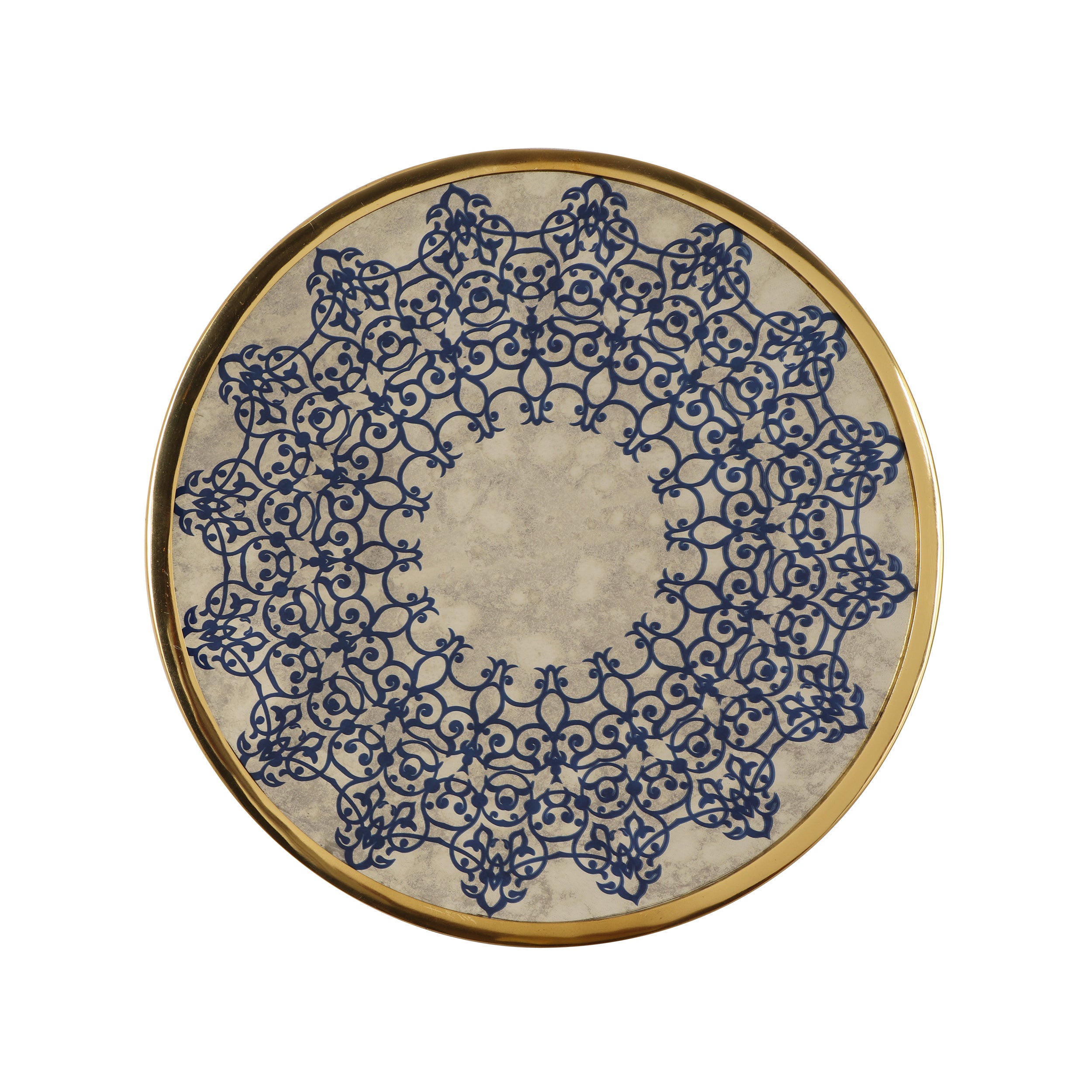 Sinaya Oriental Round Tempered Glass Wall Accessory