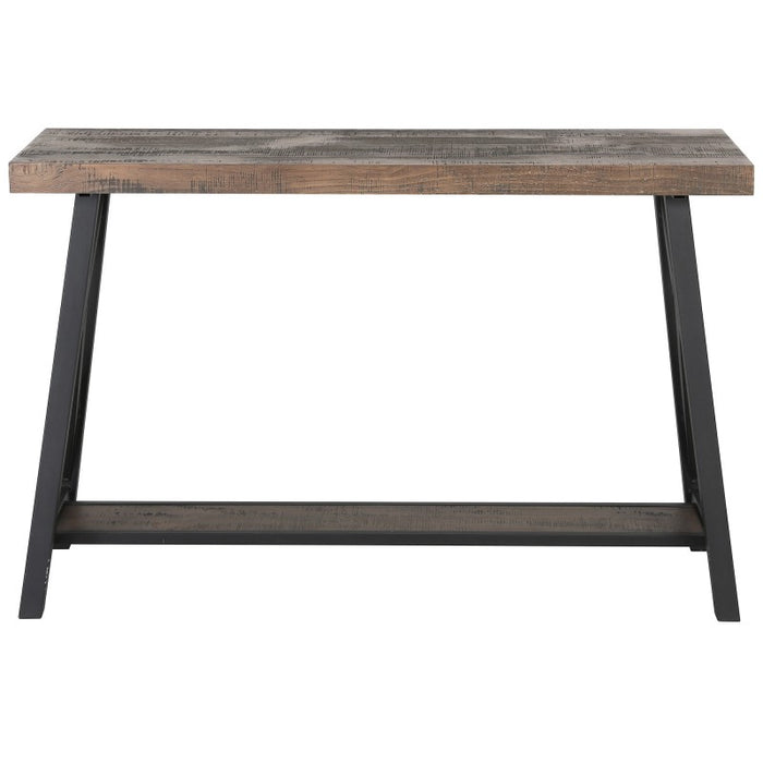 Inspire 502332RK Langport Console Table in Rustic Oak