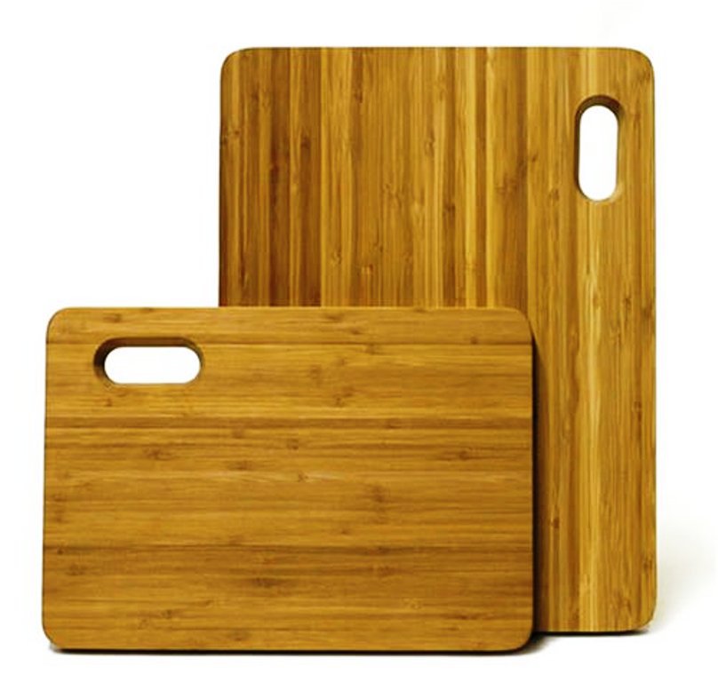 Mangoleaf Bamboo Cutting Board 2Pk Kitchen Dining