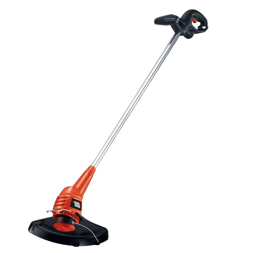 BLACK+DECKER 13 in. 4.0 Amp Corded Electric Straight Shaft Single Line 2-In-1 String Trimmer  Lawn Edger with Automatic Feed ST7700