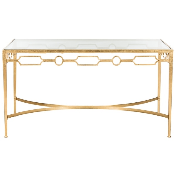 SAFAVIEH Lura Gold Leaf Retro Coffee Table