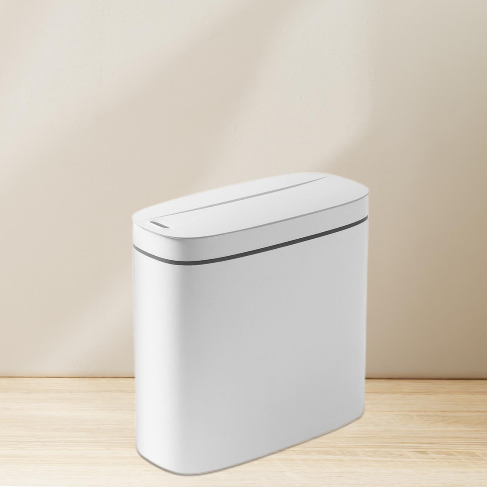 Touchless Motion Sensor Bathroom Trash Can， Automatic Garbage Kitchen IPX5 Waterproof Trash Bin for Office， Living Room， Bedroom