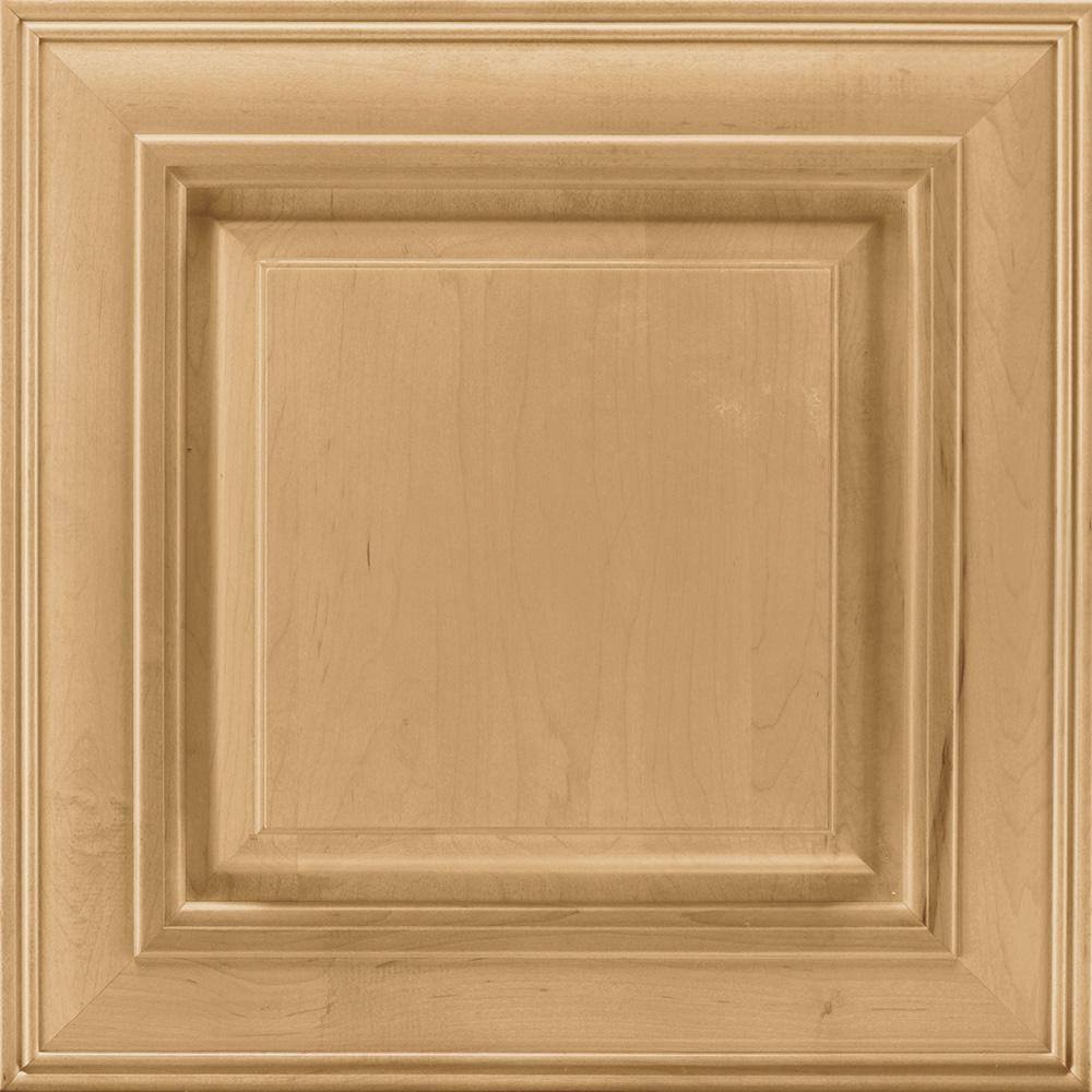 American Woodmark Savannah 14 916-in. W x 14 12-in. D x 34-in. H Cabinet Door Sample in Maple Rye 96885