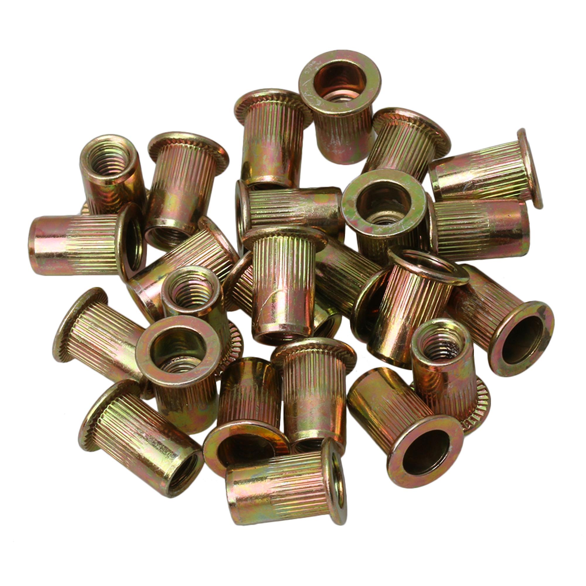 M6 Thread Instruments Furniture Flat Head Rivet Nut