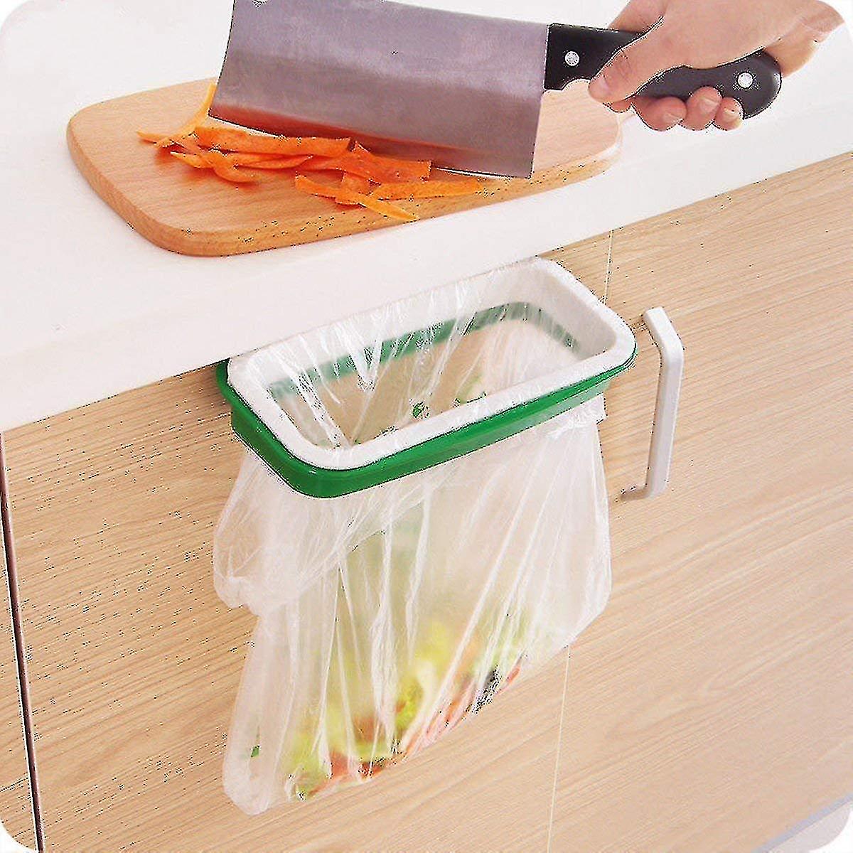 Hanging Trash Bag Holder For Kitchen Cupboard