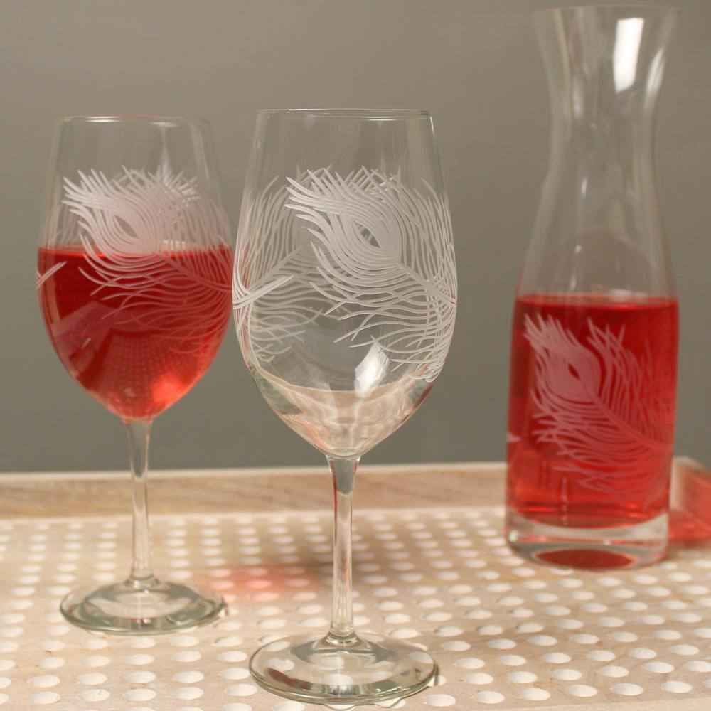 Rolf Glass Peacock 18 oz. Clear AP Wine Glass (Set of 4) 204260-S4