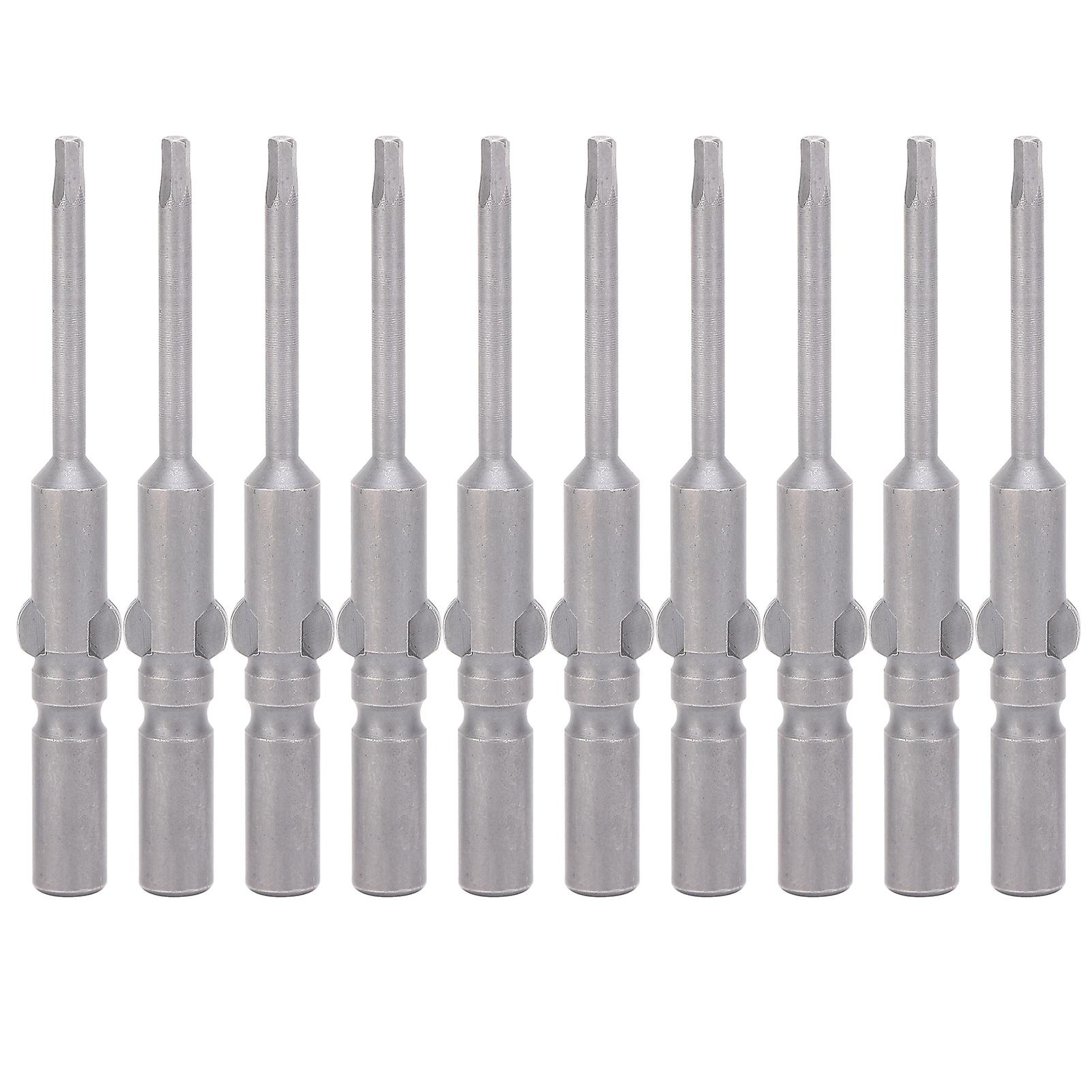 10pcs Hex Socket Screwdriver Bits Magnetic Head S2 Alloy Steel Industrial Accessories