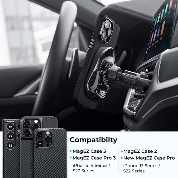 Pitaka Magez Car Mount pro vent With Charging Function For Iphone 12 13 14 15