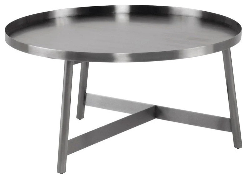 Jovi Graphite Coffee Table   Midcentury   Coffee Tables   by Rustic Home Furniture Deco  Houzz