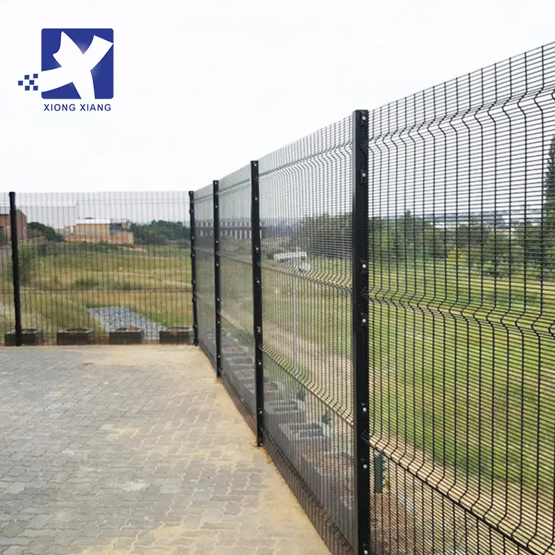 PVC Coated Metal Welded Wire Mesh Fencing 358 Anti Climb Fence