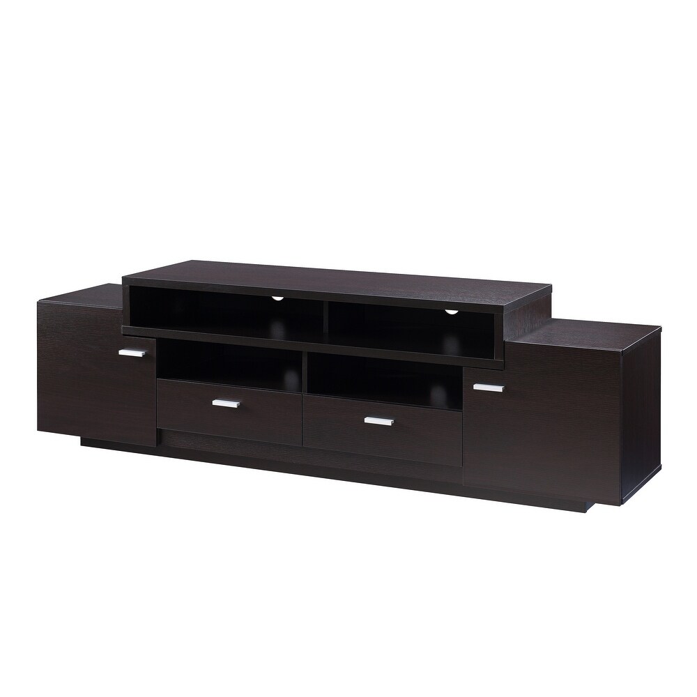 Merc Contemporary Multi functional Storage TV Console by Furniture of America