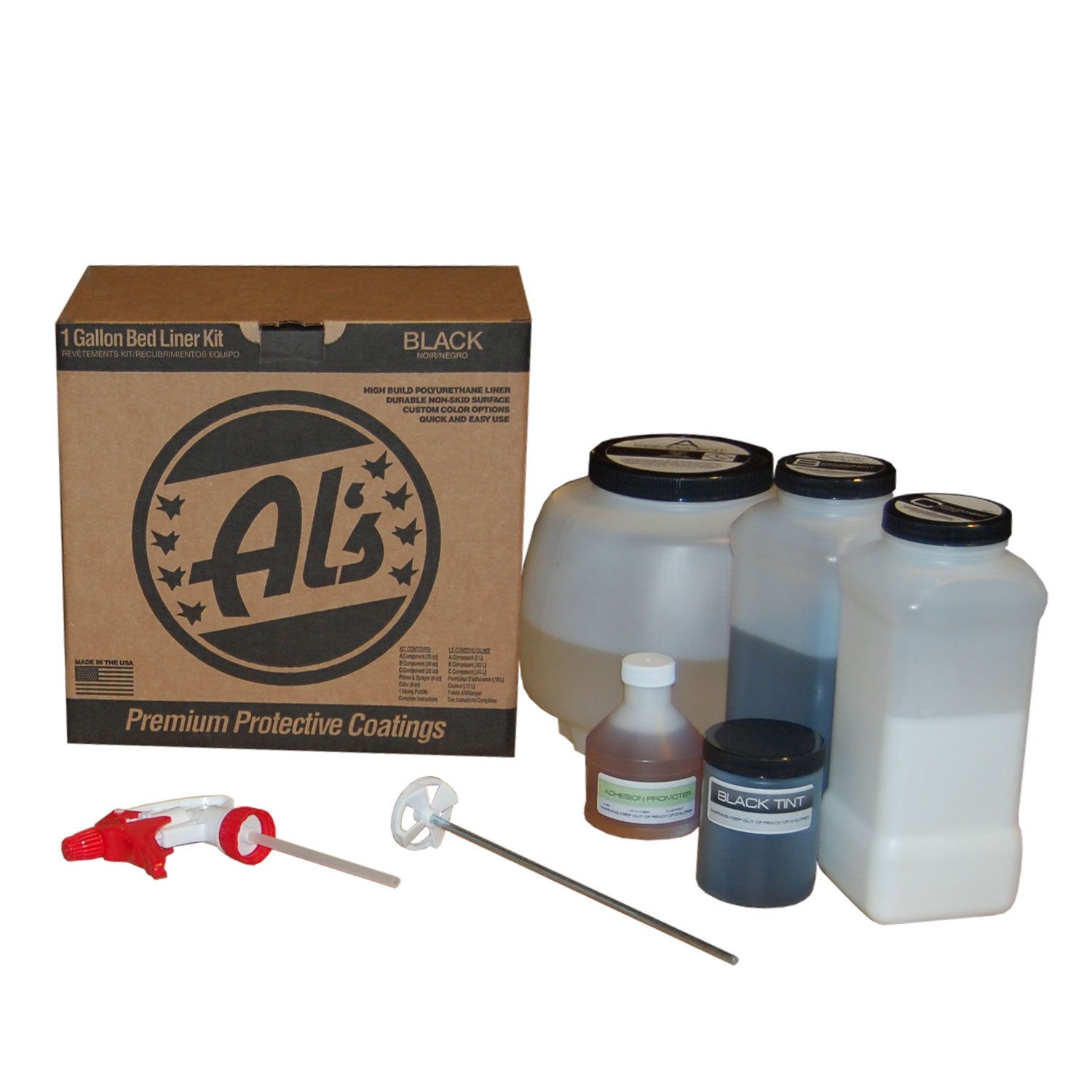 Al's Liner One GallonTruck Bed Liner Kit-Black