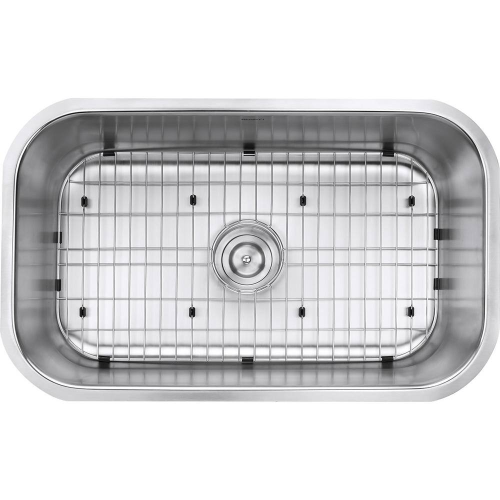 Ruvati 30 in. Single Bowl Undermount 16-Gauge Stainless Steel Kitchen Sink RVM4250