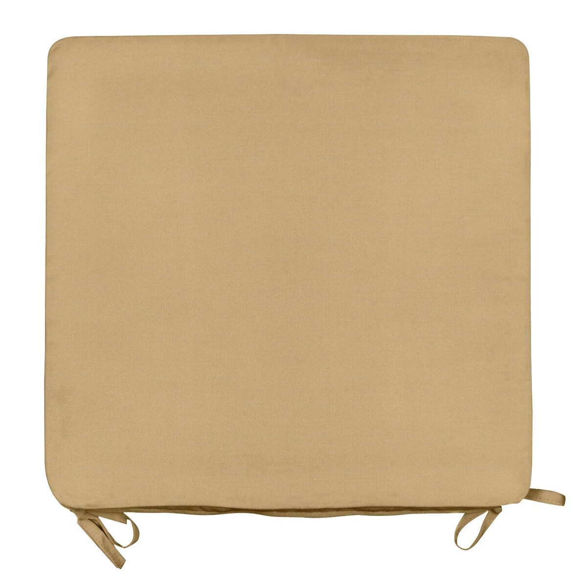 Sunbrella Canvas Wheat Extra Large Outdoor Replacement Seat Cushion W/ Knife Edge By Signature