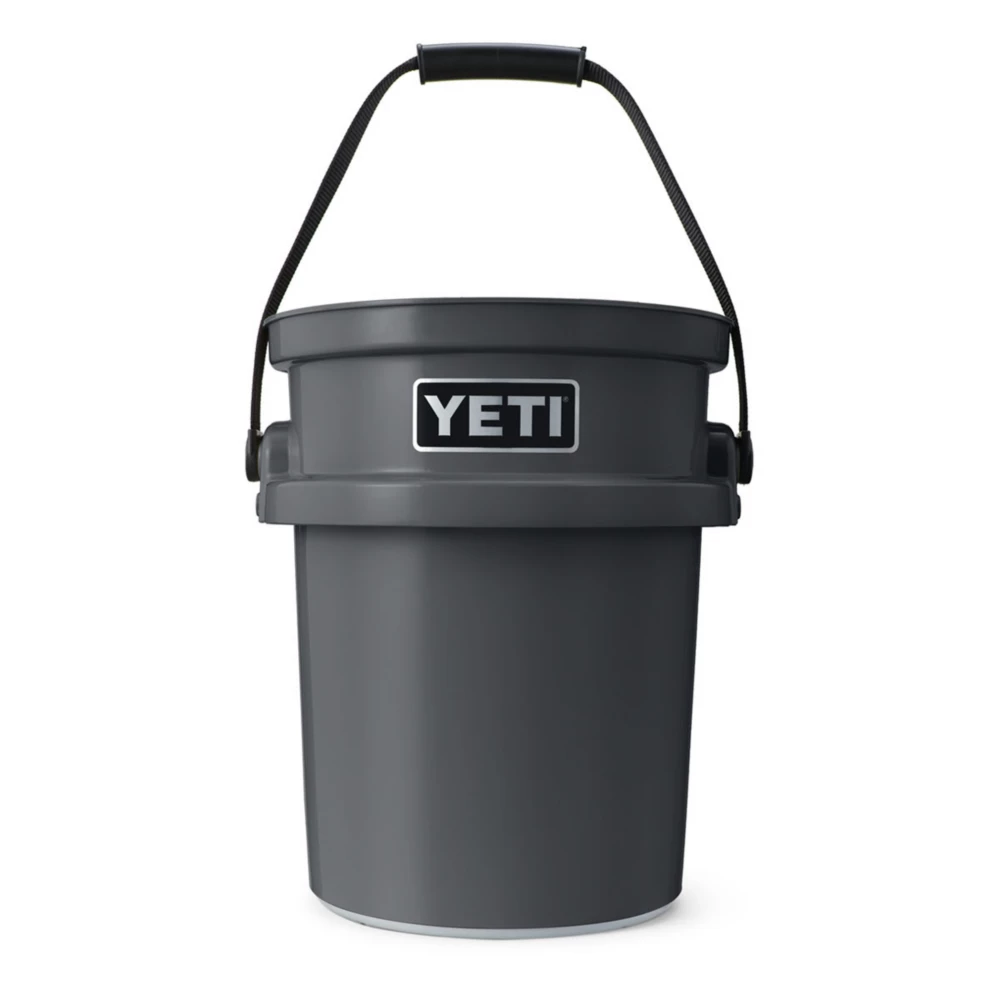 YETI Loadout 5-Gallon Bucket， Impact Resistant Fishing/Utility Bucket， Charcoal (26010000012)