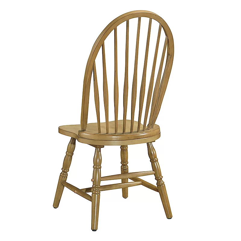 Windsor Round Slat Back Dining Chair