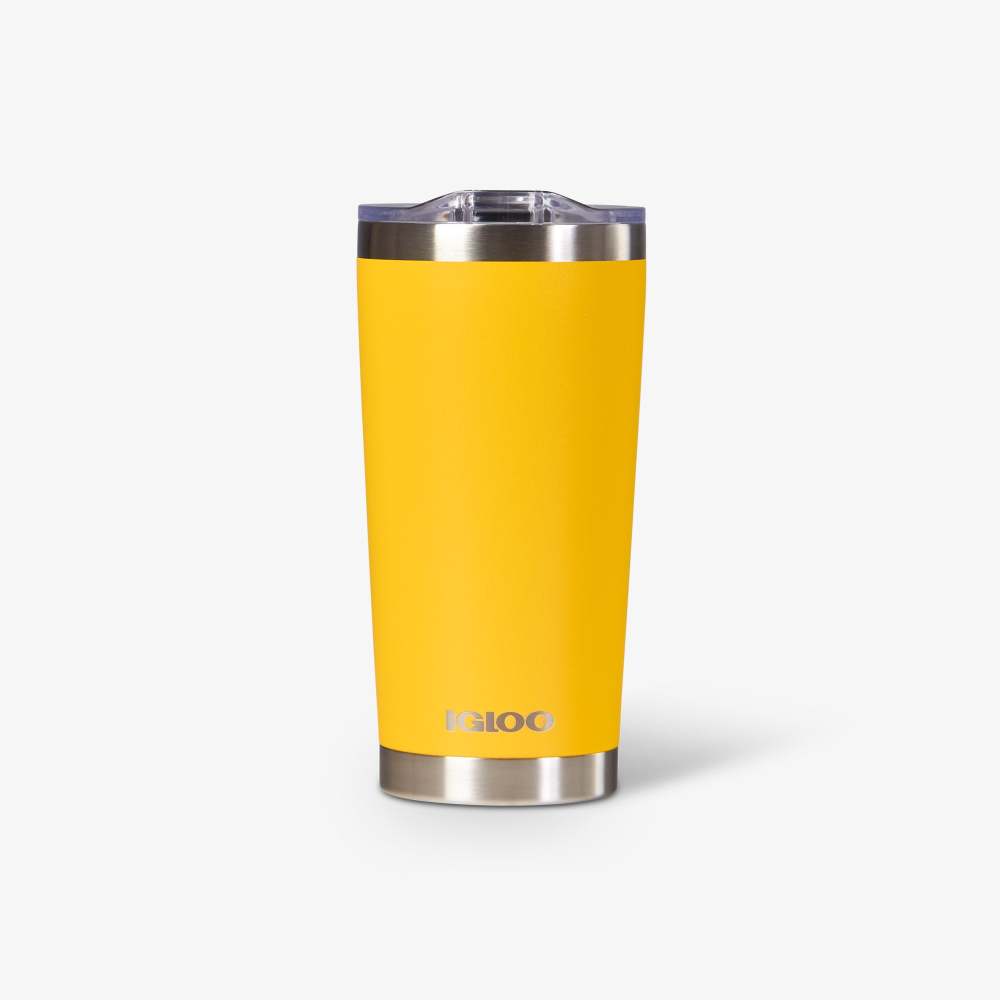 Igloo Tumbler Reusable Hot/Cold Stainless Steel Yellow 20oz