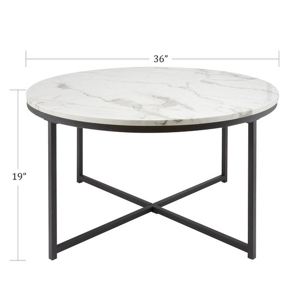 CO-Z Modern 36-inch Round Coffee Table