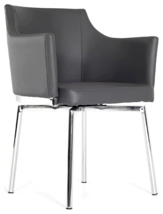 Ines Modern Gray Dining Chair  Set of 2   Contemporary   Dining Chairs   by Virgil Stanis Design  Houzz