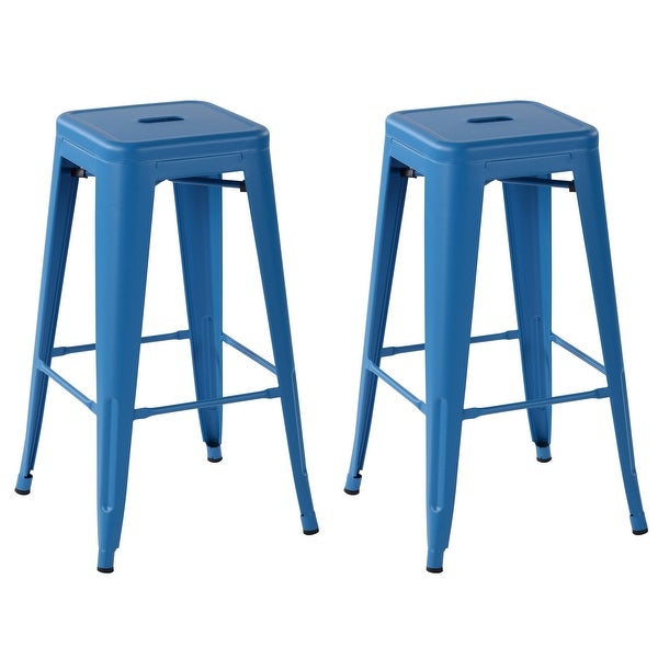 Homylin 29 Inch Backless Metal Counter Stools