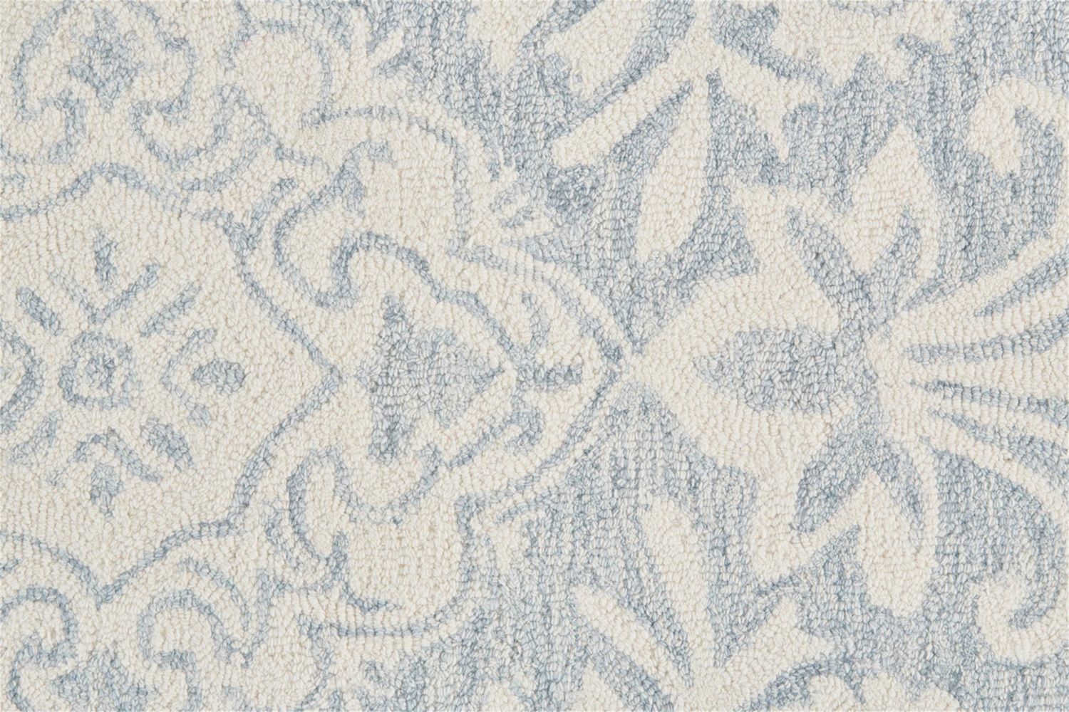 Natal Hand Tufted Blue and Ivory Rug by BD Fine