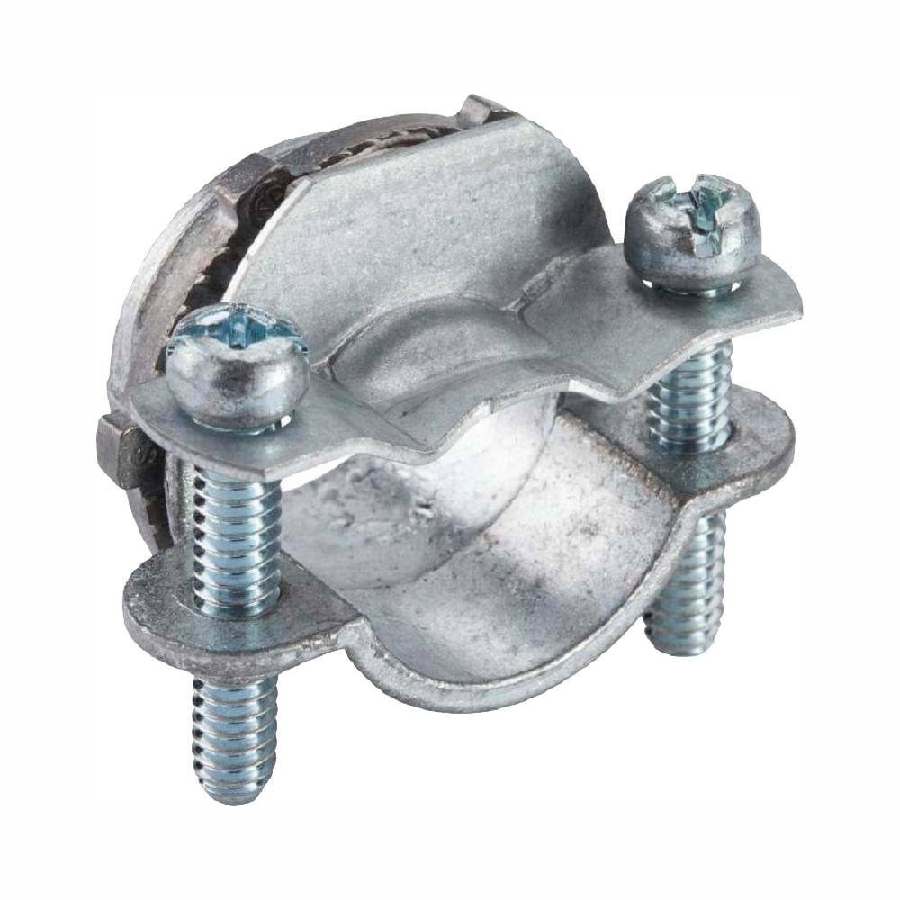 Halex 38 in. Non-Metallic Twin Screw Clamp Connectors (100-Pack) 05103B