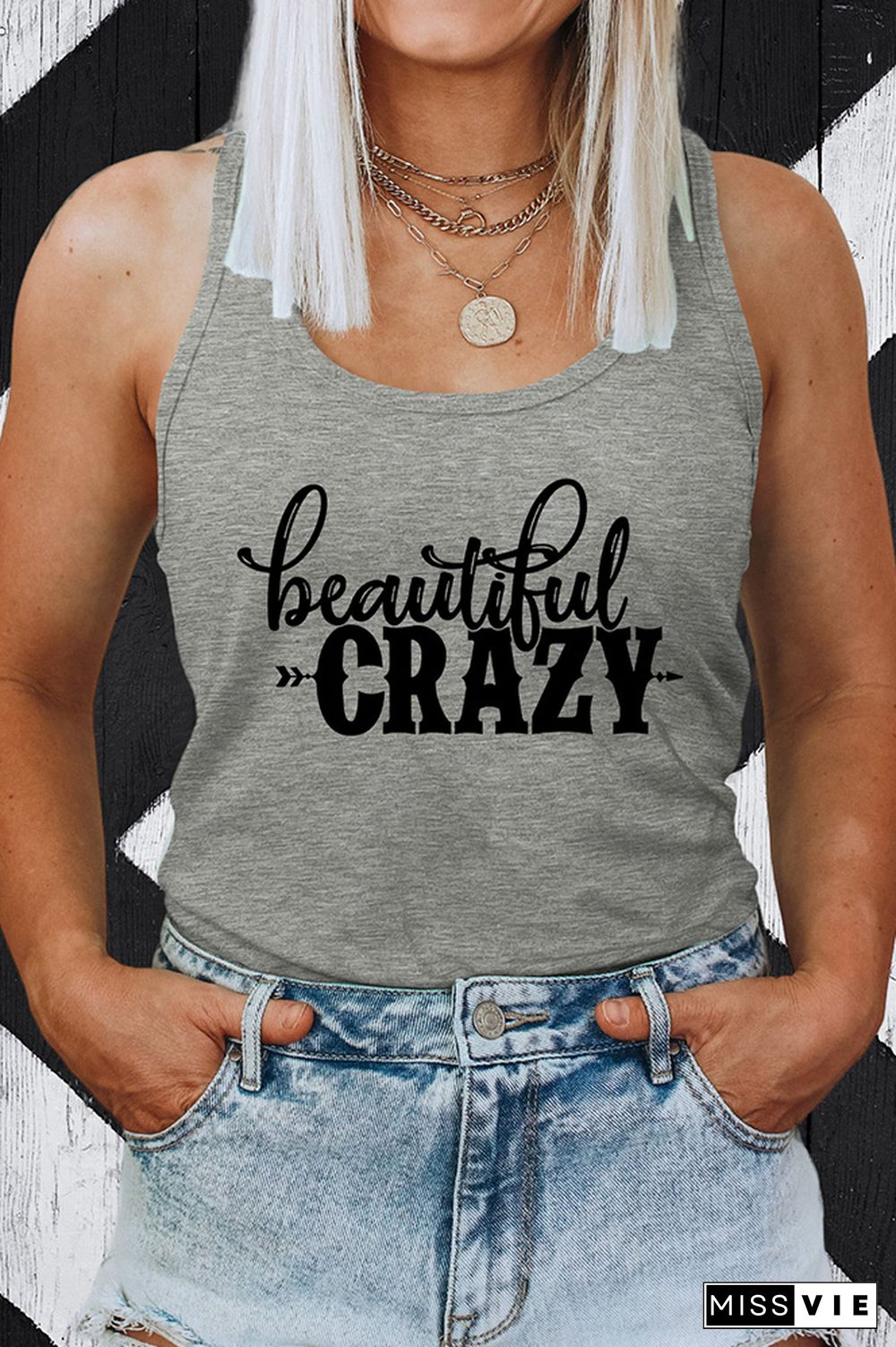 Beautiful Crazy Sleeveless Tank Top