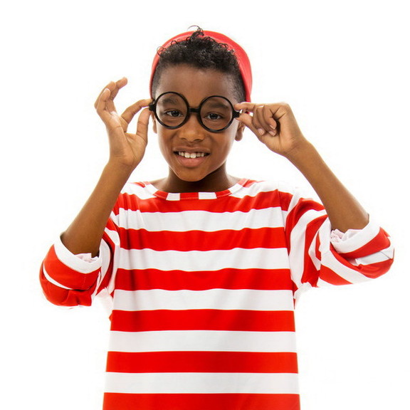 Brybelly Where's Wally Halloween Costume   Child's...