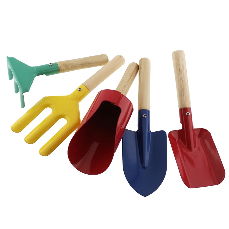 Hot selling 11pcs Garden Plastic Plant Shovel Rake Yard Mini Hand Garden child tool Sets For Kids