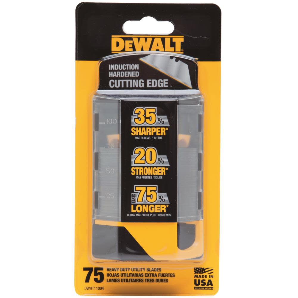 DW Utility Knife Blades Heavy Duty 75pk DWHT11004 from DW