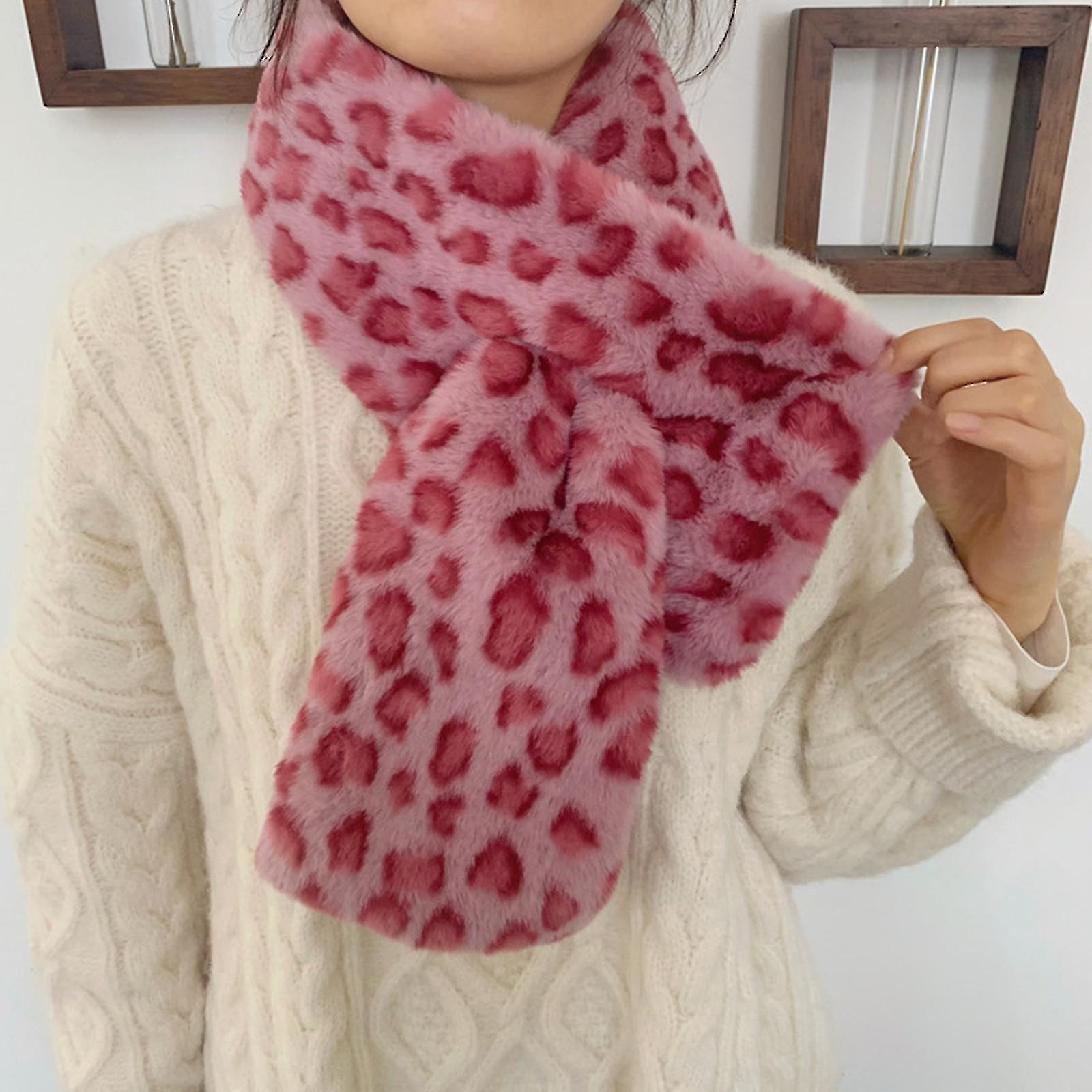 Womens Scarf，scarf With Leopard Pattern，winter Scarf Warm Cozy