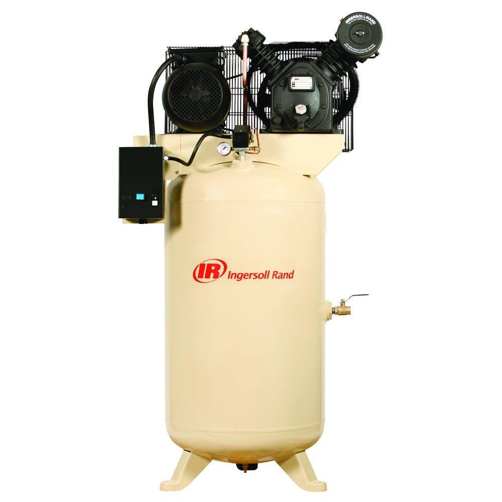 Ingersoll Rand Type 30 Reciprocating 80-Gal. 5 HP Electric 230-Volt Single Phase Air Compressor 2475N5-V